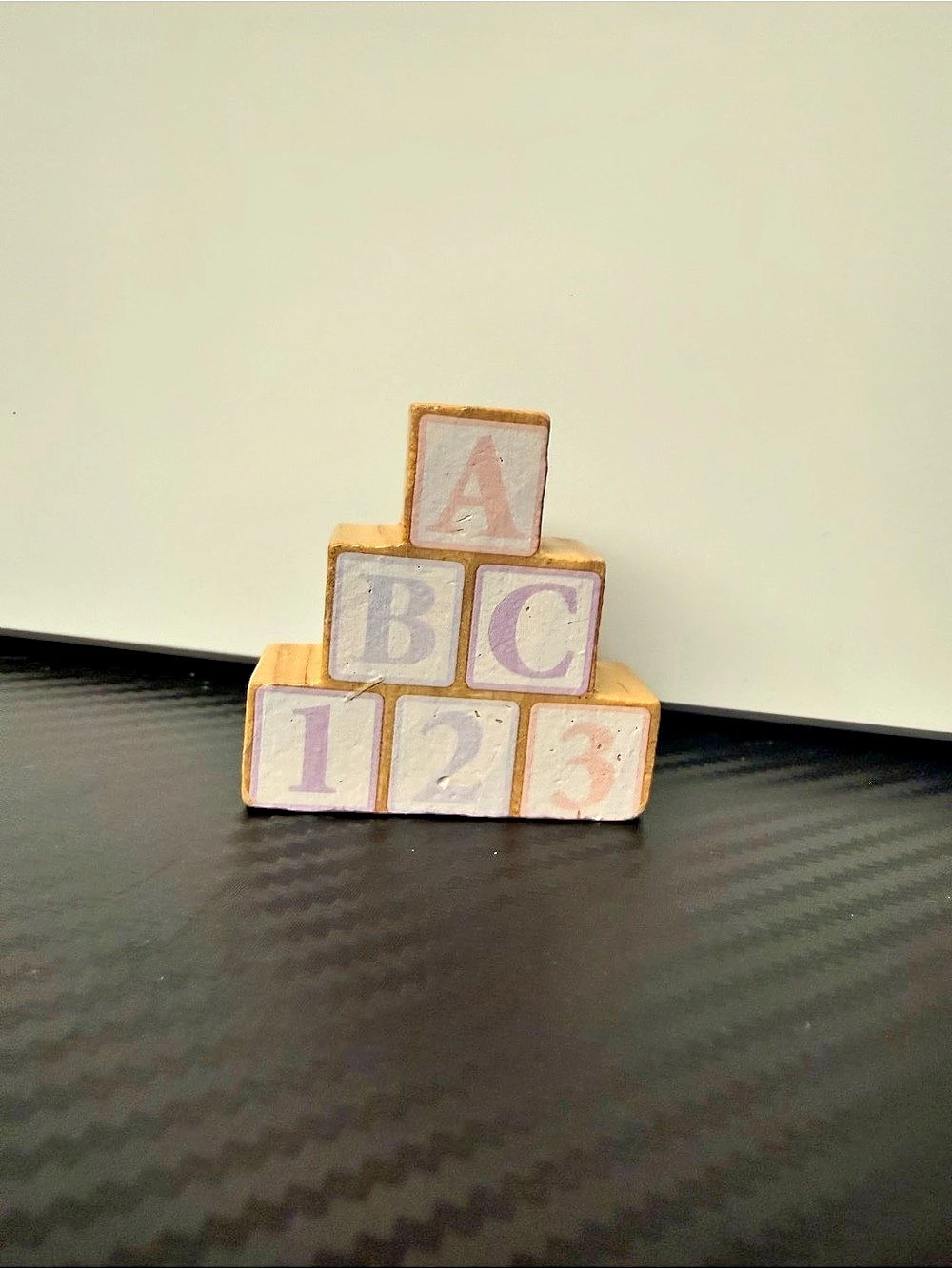 Wooden ABC 123 Block Puzzle Brown